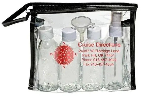 Custom Printed Travel Bottle Kit