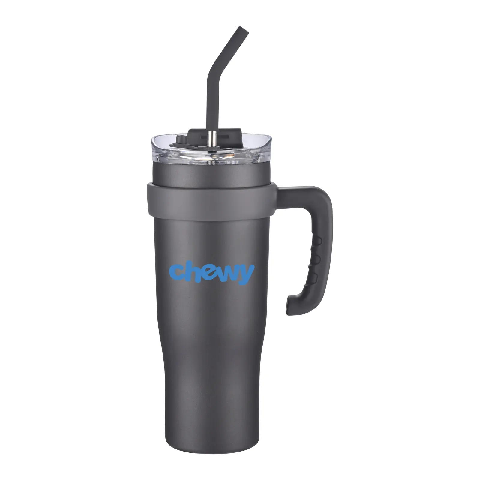 Travel Tumbler with Straw and Handle, 40 oz