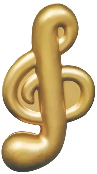 Custom Treble Clef Stress Reliever