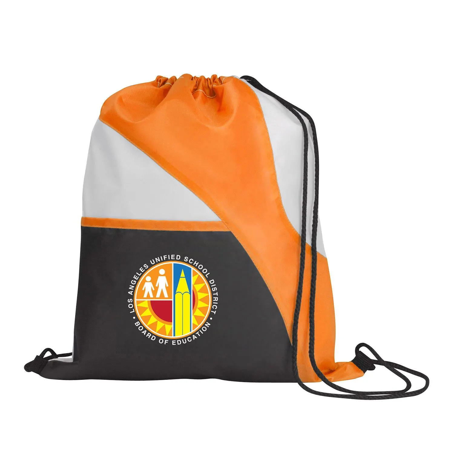 Tri-Color Drawcord Bag