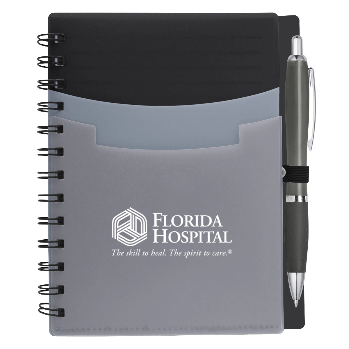 Tri-Pocket Notebook & Satin Pen