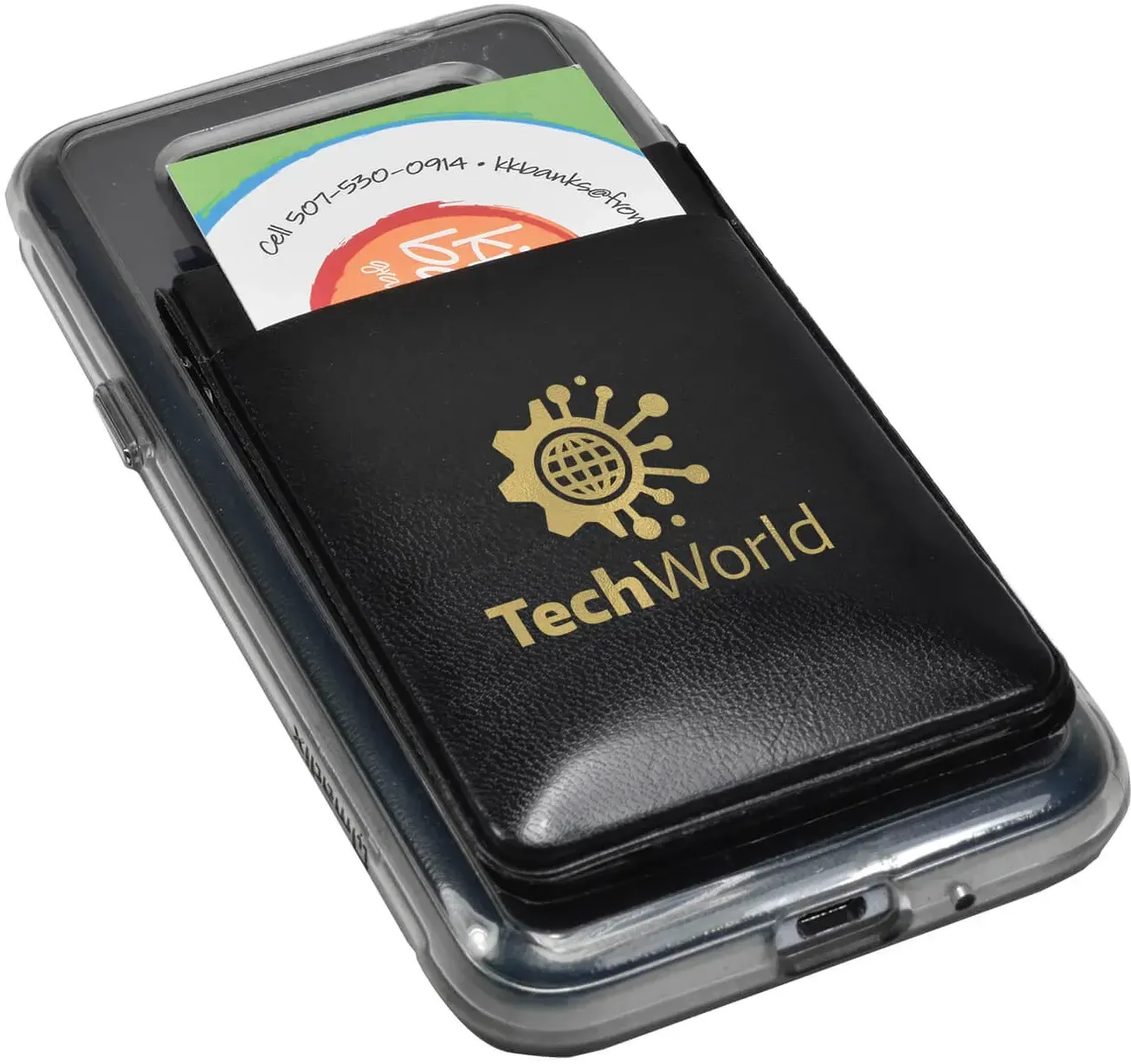 Personalized Tri-Pocket Tech Wallet - Executive