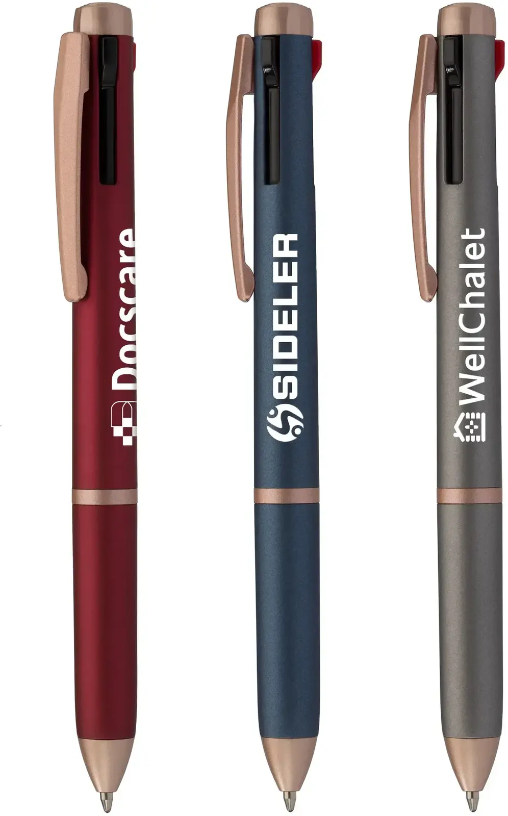 Trio Rose Gold Multi-Ink Pen