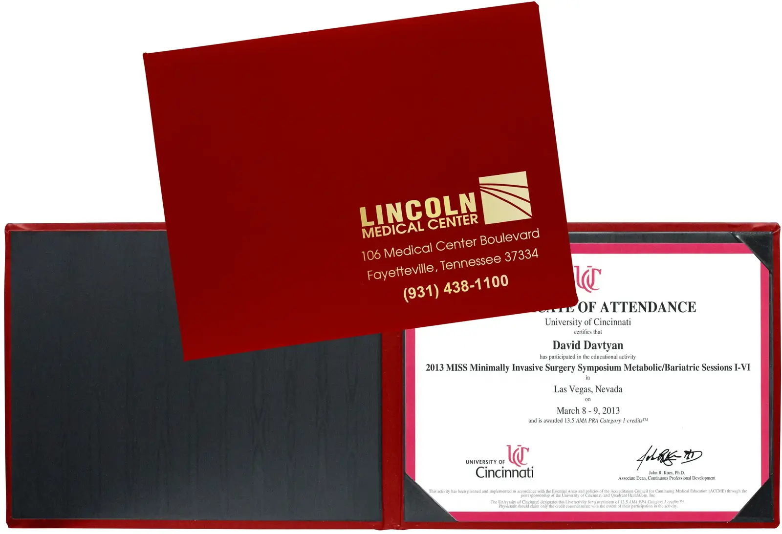 Custom Diploma Holder (Landscape Style)