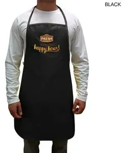 Twill Imported Bib Apron, 28x31, Heat Transfer or Blank