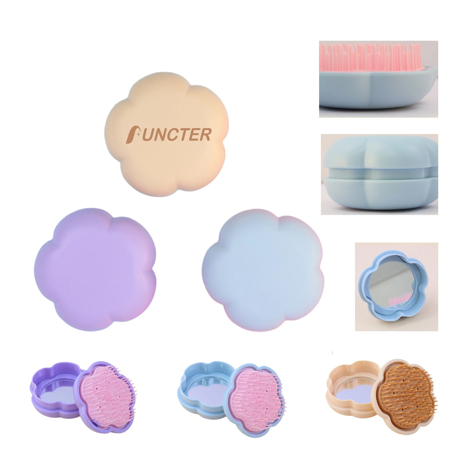 Twist 2 in 1 Massage Comb & Mirror