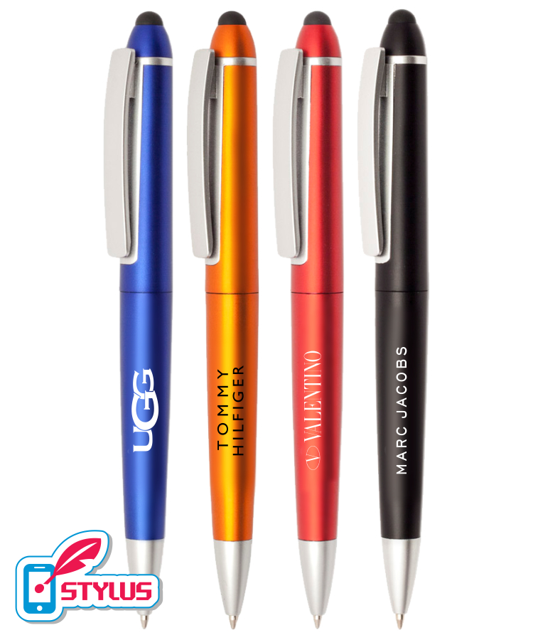 Twister Pen with Stylus Tip - Flushing Design