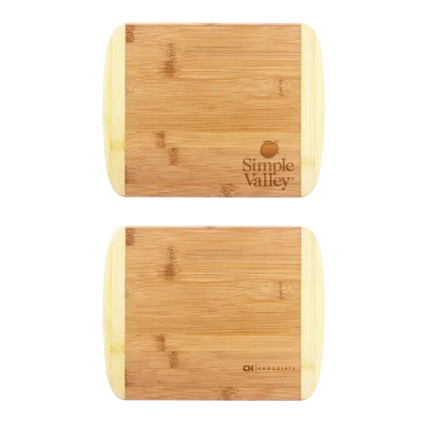 Two-Tone Bamboo Cutting Board  11" x 8-3/4" 
