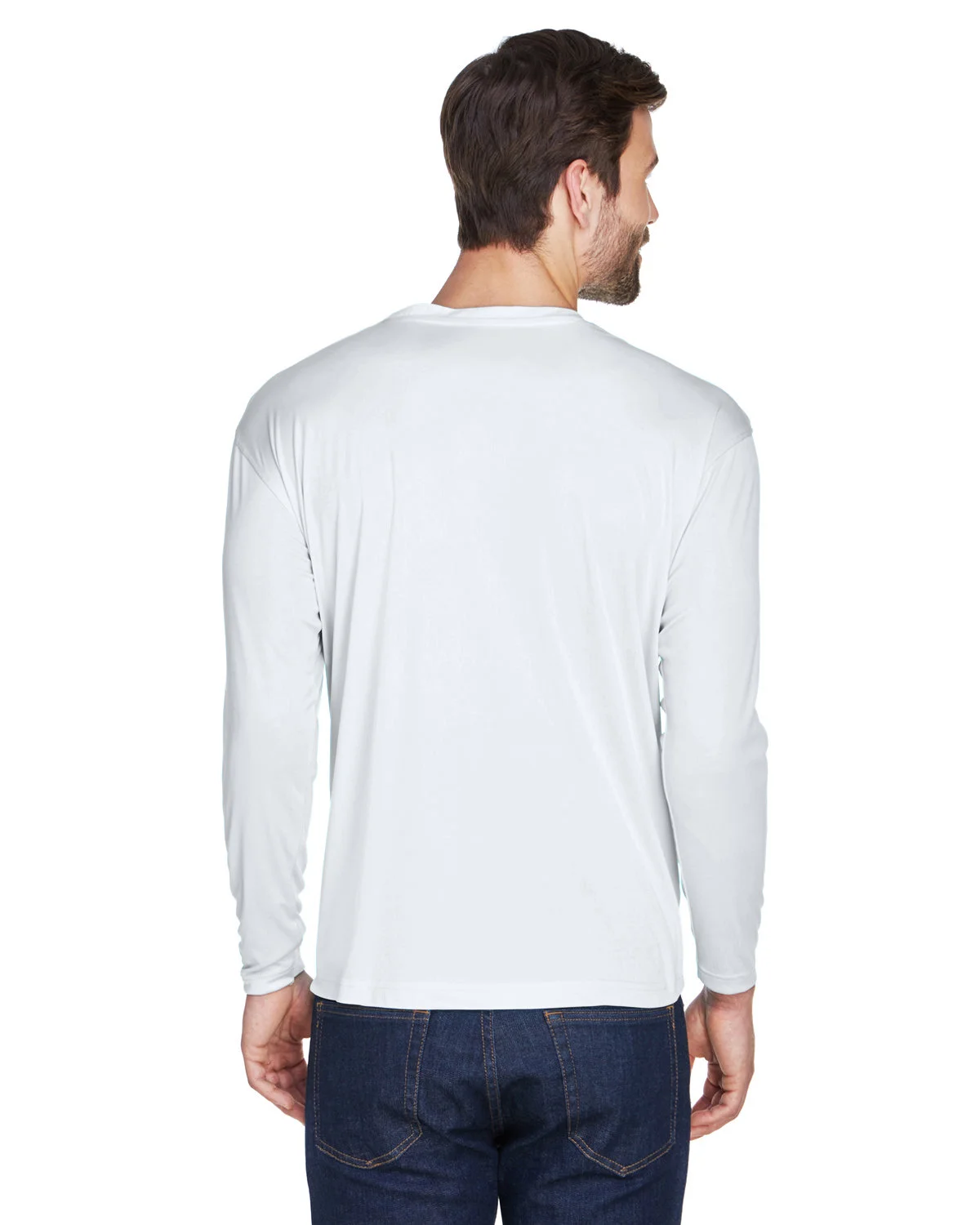 UltraClub Adult Cool & Dry Sport Long-Sleeve Performance Interlock T-Shirt