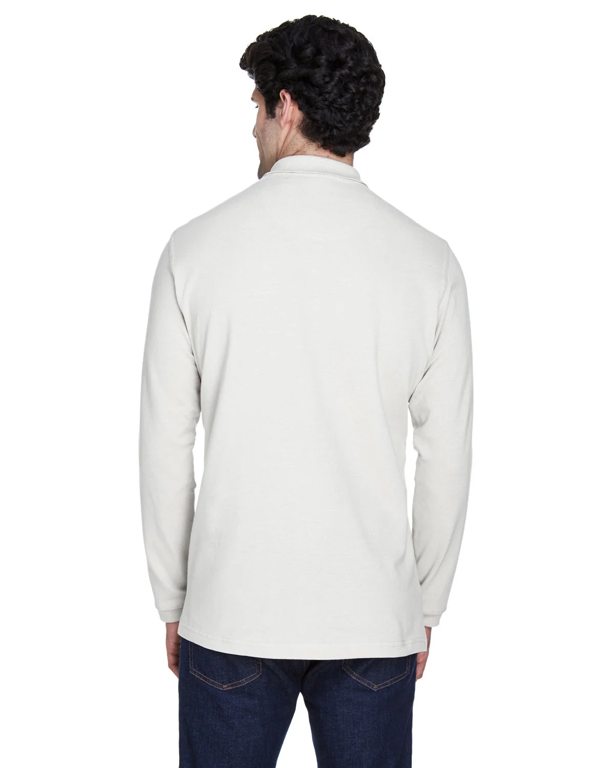 UltraClub Adult Long-Sleeve Classic Piqué Polo