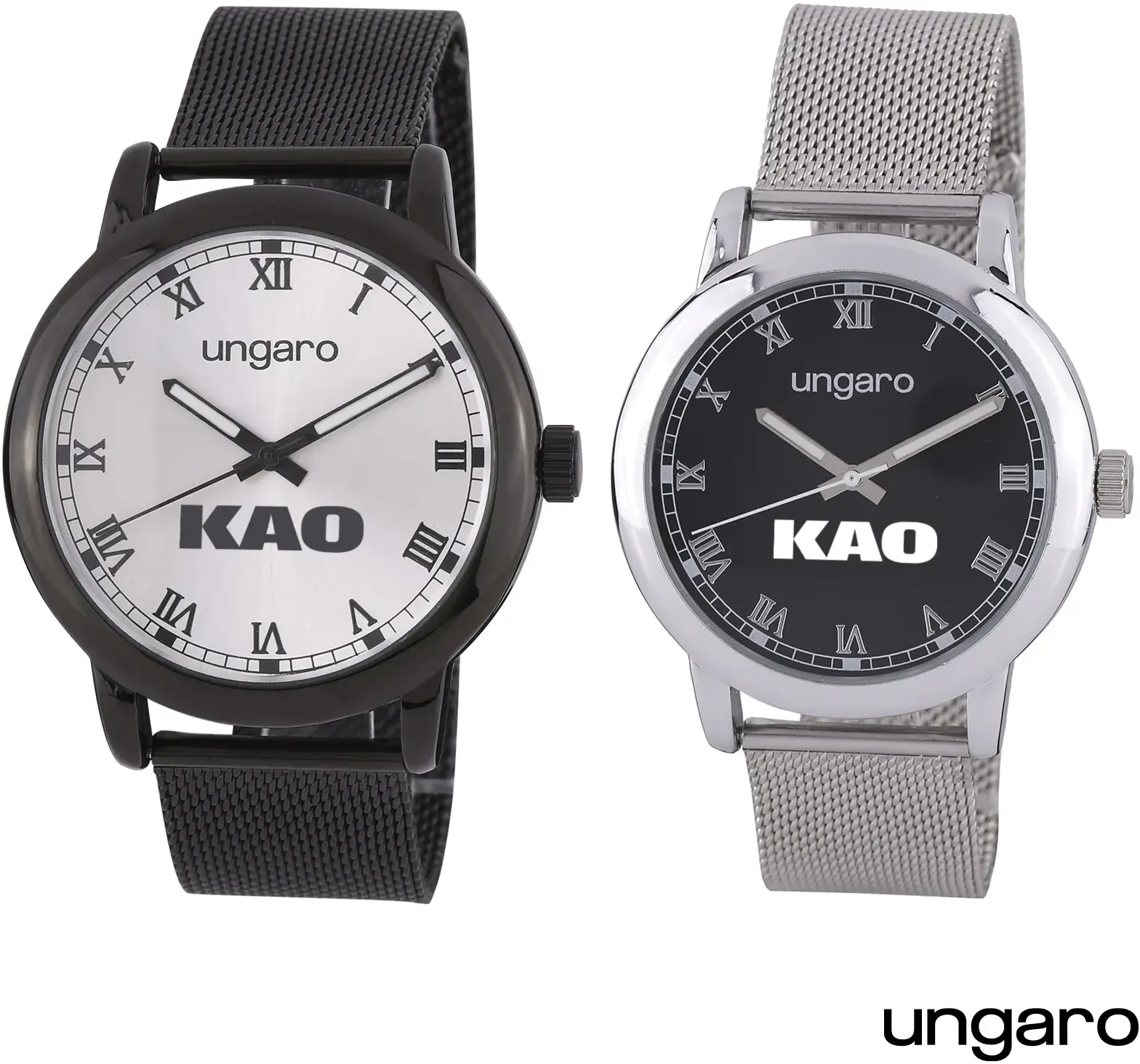 Ungaro Primo Custom Logo Mesh Watch - Trendy & Water-resistant Promotional Timepiece