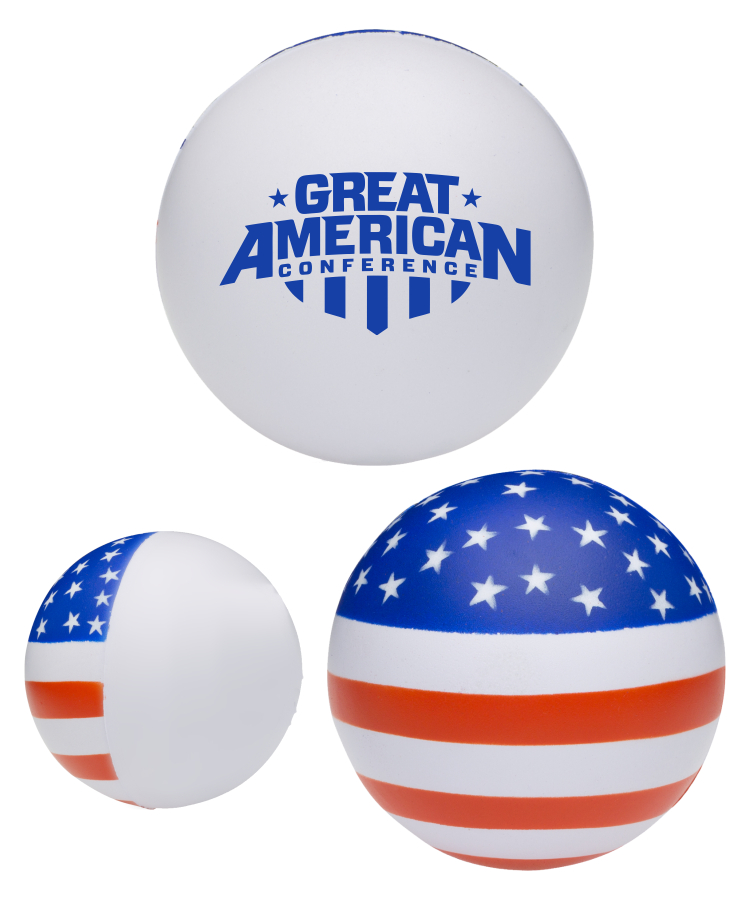 USA Flag Patriotic Stress Ball Relief Toy