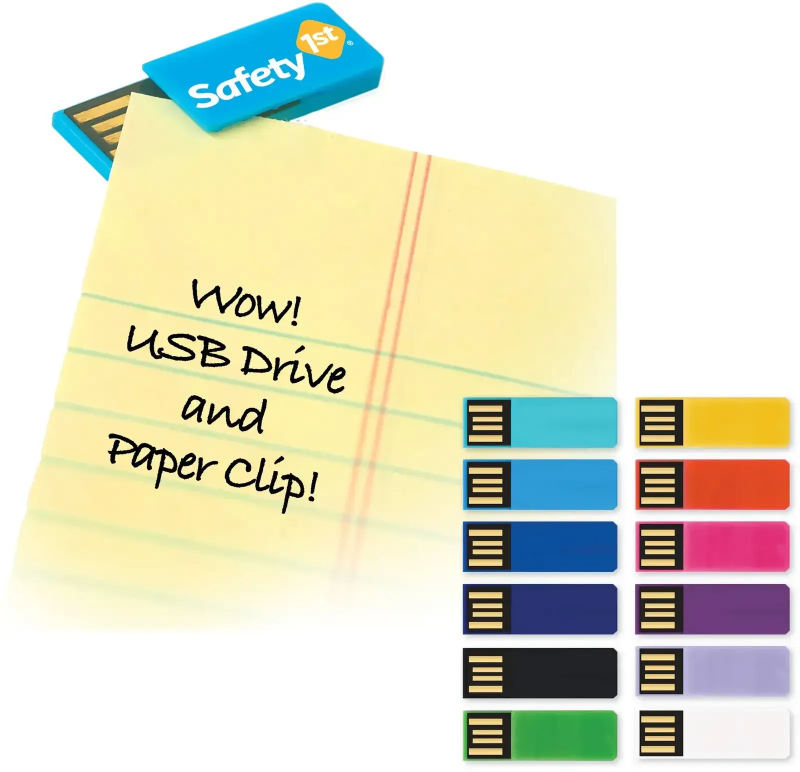 USBCI 2.0 Clip-It Drive™ - Custom Paperclip USB Flash Drive