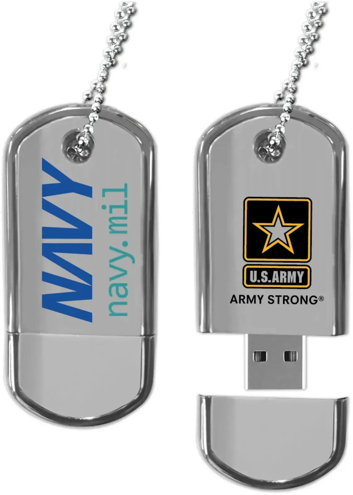 Defender USB 2.0 Dog Tag Drive - Customizable NSMutable length 60chars