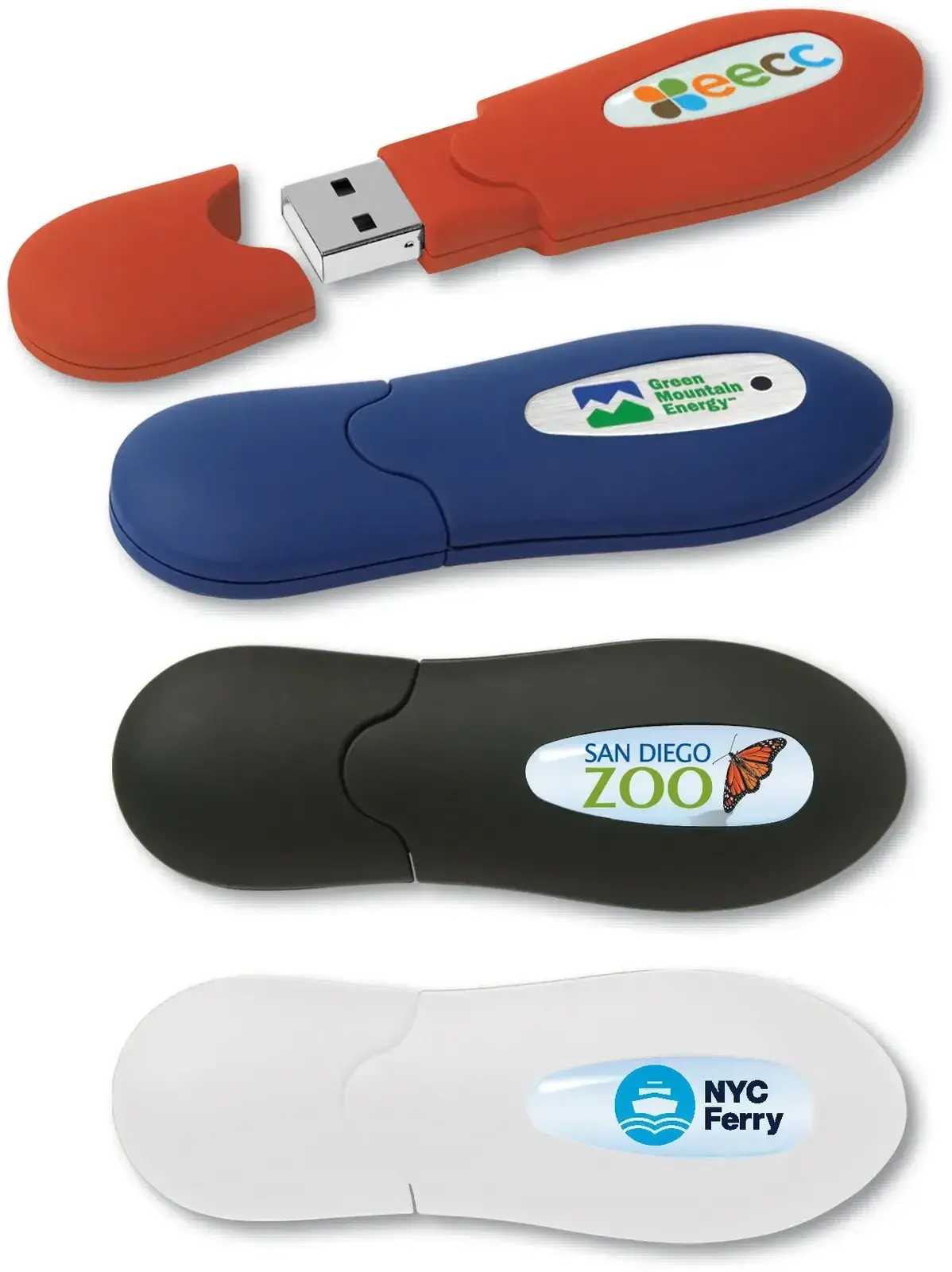 Recycled Eco-Friendly USBGS Plastic Shell Drive - Customizable USB Flash Drives