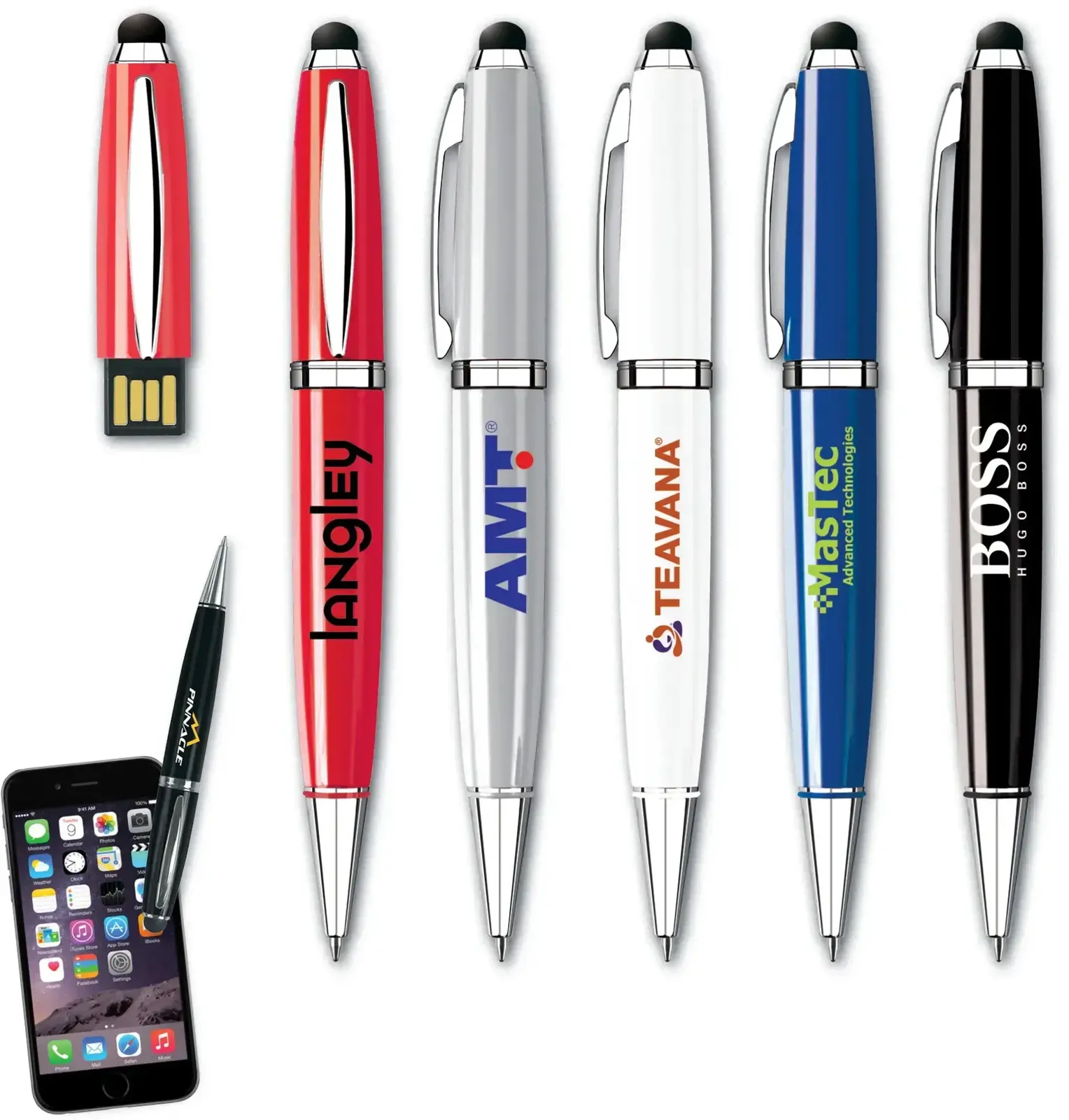 Multifunctional USB iPen with Stylus - Custom Engraving Available