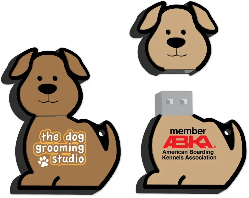 Custom Dog USB Flash Drive for Pet Businesses and Organizations