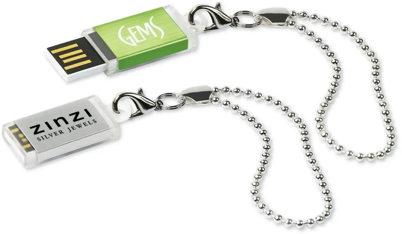 Customizable Compact USBLC Charm Drive™ - Business Brandable Mini USB