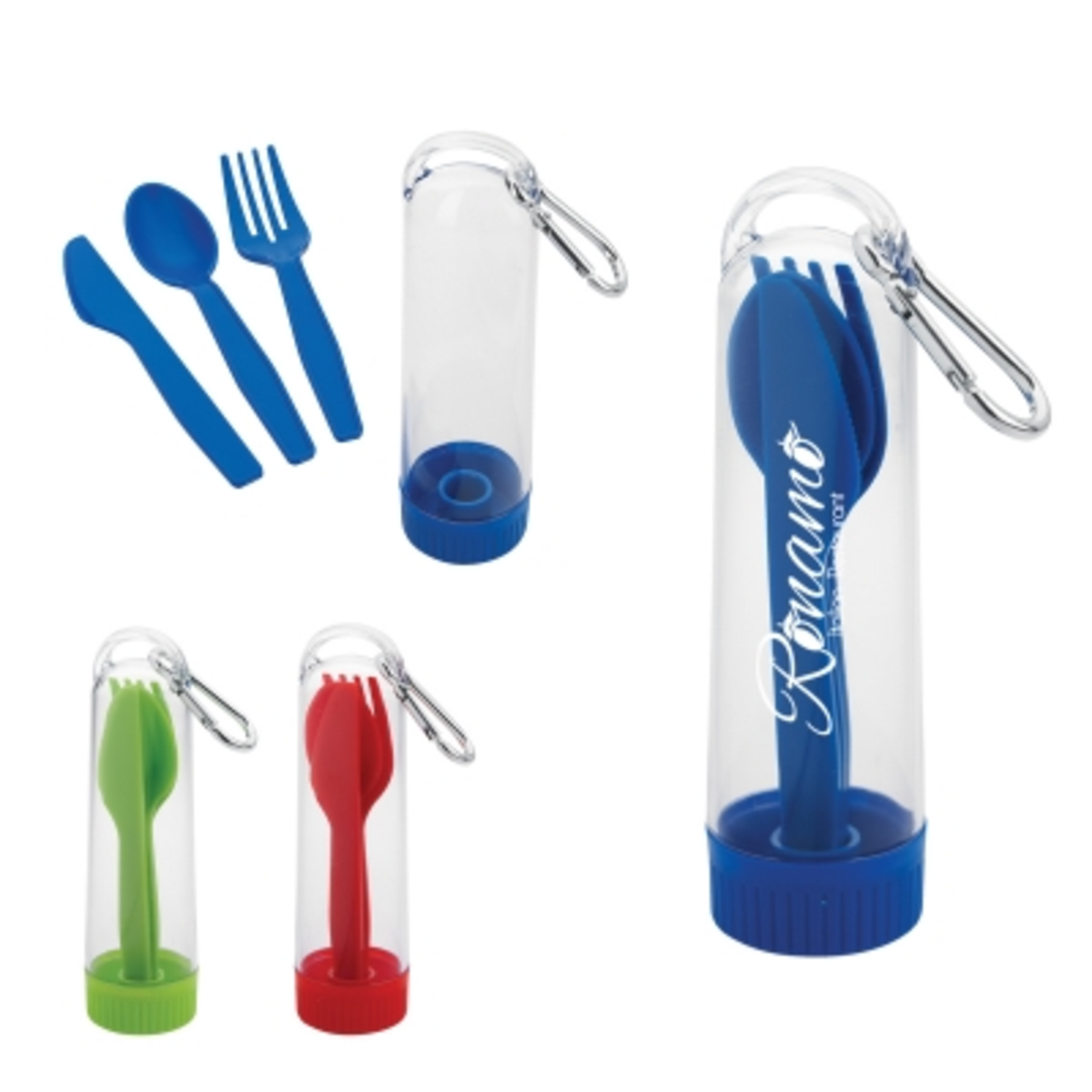 Promotional Utensil Kit With Carabiner