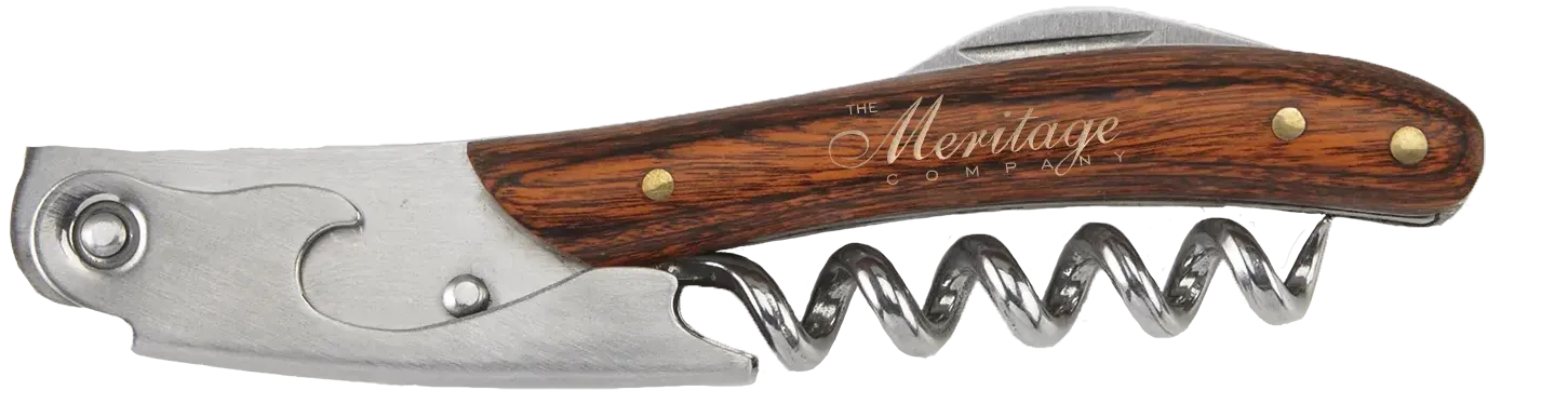 Branded Wood Wine Opener