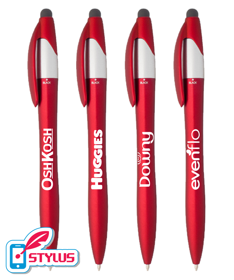 Versatile 4-in-1 Pen with Colored Refills (Black, Blue, Red)