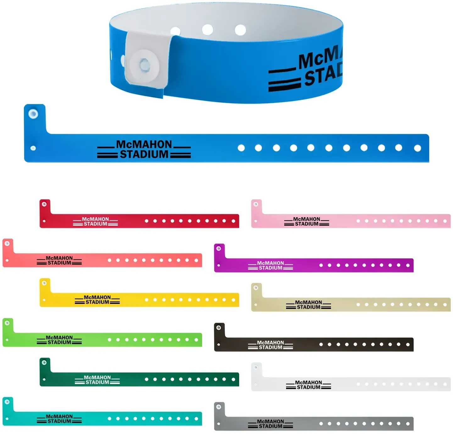 Custom Vinyl Wristbands (10 Pack)