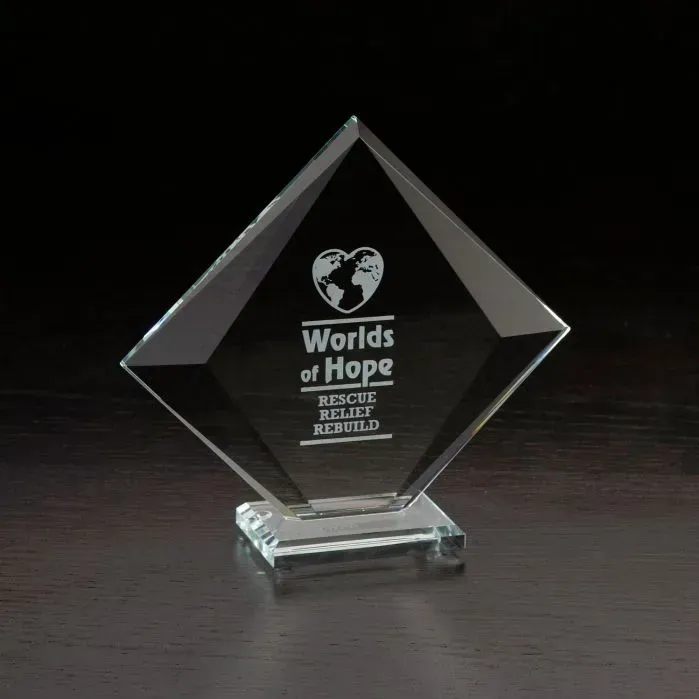 Custom Printed Vision Small Glass Award