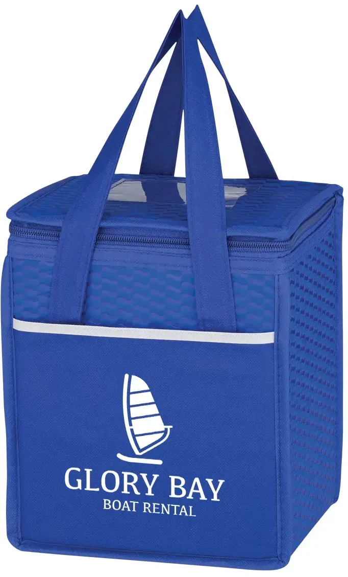 Wave Design Non-Woven Cooler Lunch Bag