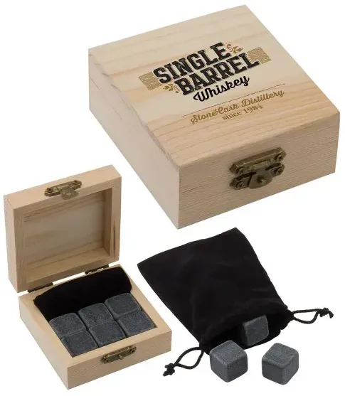 Personalized Whiskey Stone Set