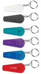 Custom Whistle Light-Up Key Chain