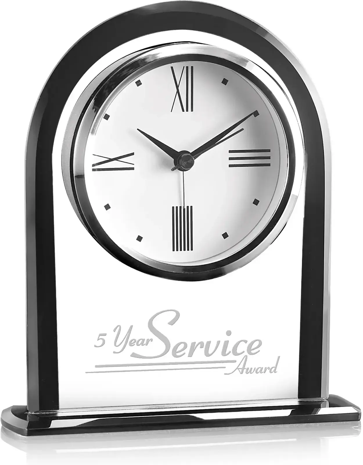 Custom Black Whitby Promotional Clock