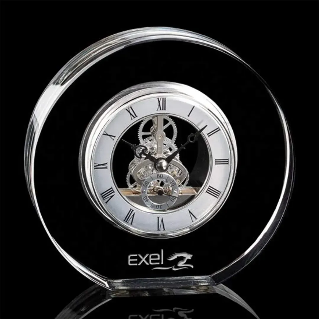 Exquisite Personalized Crystal Office Clock