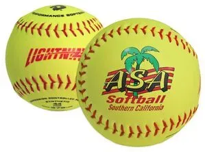 Wilson Official Optic Yellow Synthetic Leather Softball