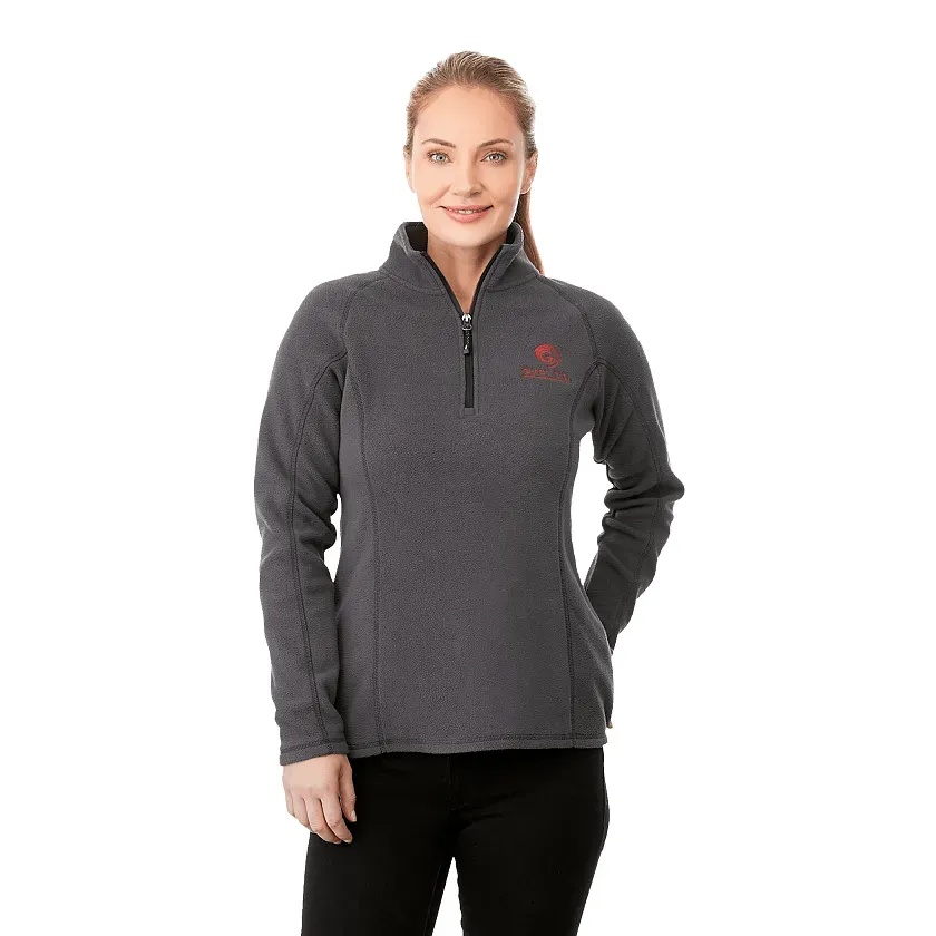 Customized Women's Half Zip Poly Microfleece - Bowlen Style