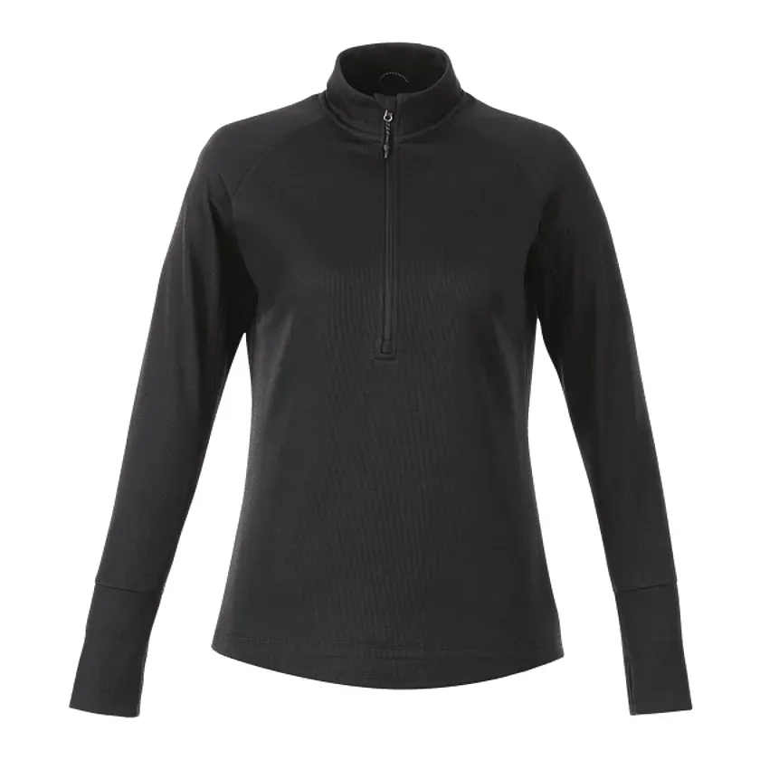 Customized Women's Performance Knit Half Zip - Thumb Holes Included