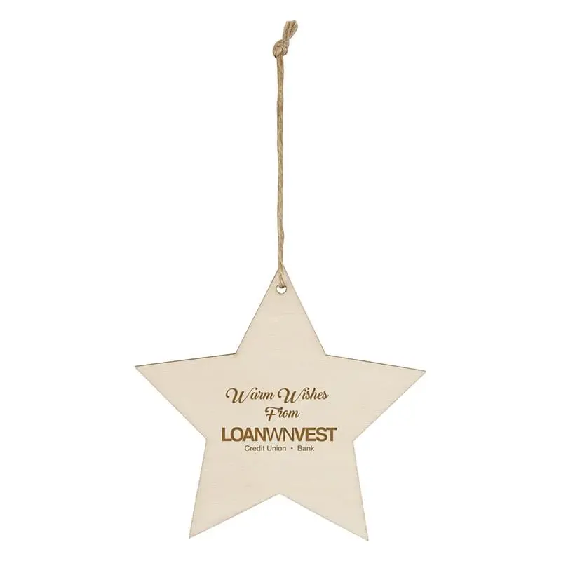 Wood Ornament - Star