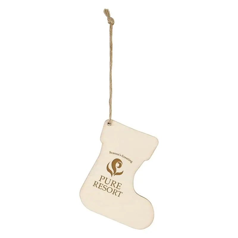 Wood Ornament - Stocking