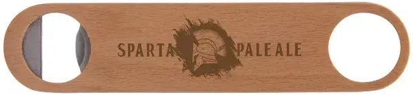 Customized Wood Paddle Bottle Opener