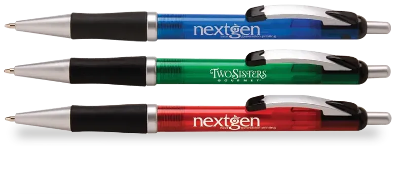 Personalized Translucent Pen (Black Grip)