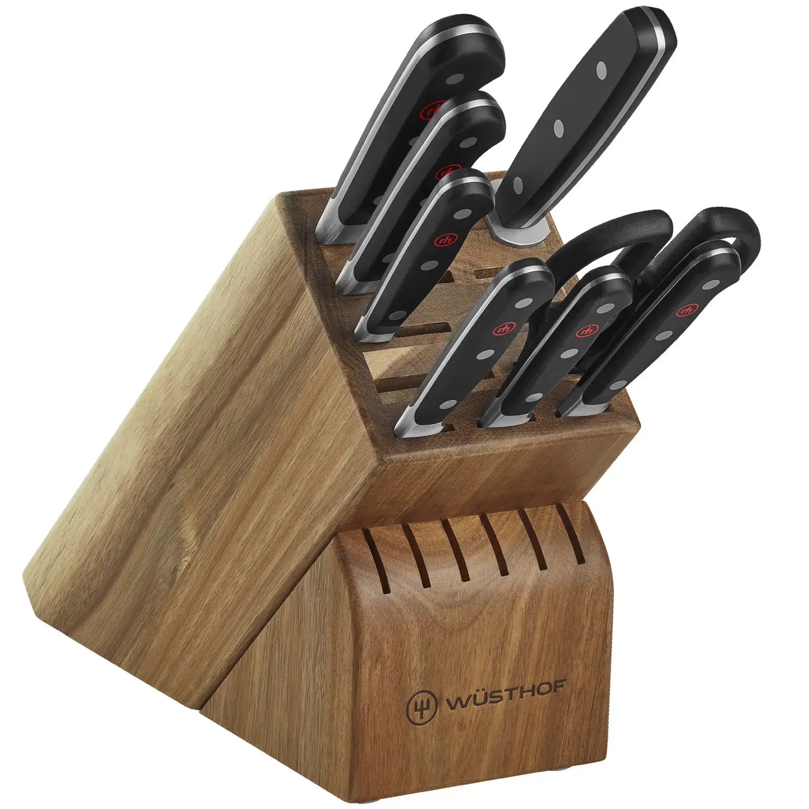 Wusthof Classic 9-Piece Knife Block Set, Acacia