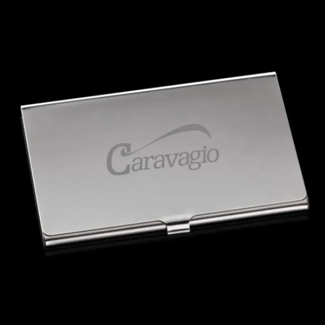 Sleek Promotional Business Card Container