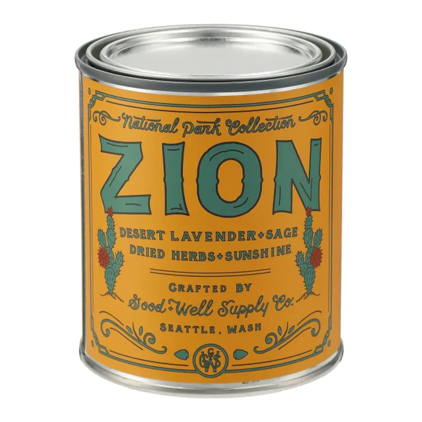 Custom Zion National Park Candle - 14 oz