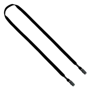 Cotton Double Bulldog Clip Lanyard - 1/2"