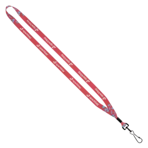 Dye-Sublimated Lanyard with Metal Crimp and Swivel Snap Hook - 1/2"