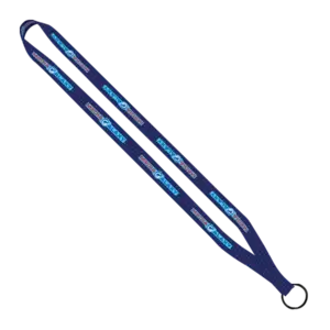 Polyester Dye Sublimated Lanyard with Metal Split Ring - 1/2"