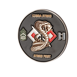 1.5" Zinc 4 Colors 1 Side Challenge Coins