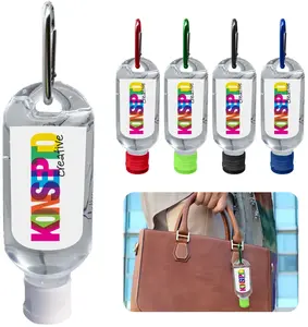 Personalized Hand Sanitizer - 2oz with Carabiner Attachment