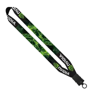 1" Dye-Sublimated Waffle Weave Lanyard