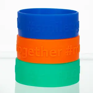 Custom Embossed Silicone Wristbands