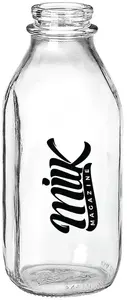 Customizable 1qt Glass BPA-Free To-Go Drink Bottles for Events